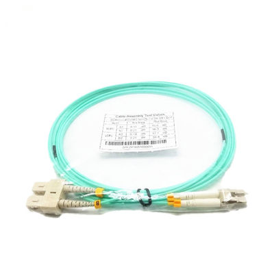 Czujniki Kabel światłowodowy ISO9001 Om3, kabel krosowy Lc To Sc