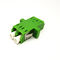 LC APC Duplex Jednomodowy adapter światłowodowy Kolor zielony