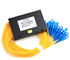 1 * 16 światłowodowy rozdzielacz PLC ABS BOX 1 do 128 sposobów ze złączami SC / UPC