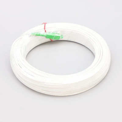 Biały kabel światłowodowy FTTH 0,9 mm, kabel światłowodowy G652d
