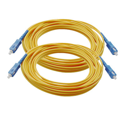 Sc / Upc 9 / 125μm Jednomodowy kabel krosowy Simplex LSZH
