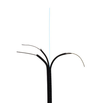 Biały przewód w kablu światłowodowym FTTH Butterfly Drop, kabel światłowodowy do sieci domowej
