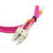OM3 3,0 mm SC / UPC do LC / UPC Duplex PVC światłowodowy kabel krosowy
